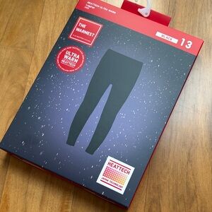 Uniqo Heattech Ultra Warm Leggings BLACK XS Black fleece leggings